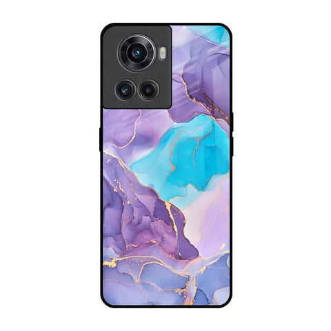 Alcohol ink Marble OnePlus 10R 5G Glass Back Cover Online