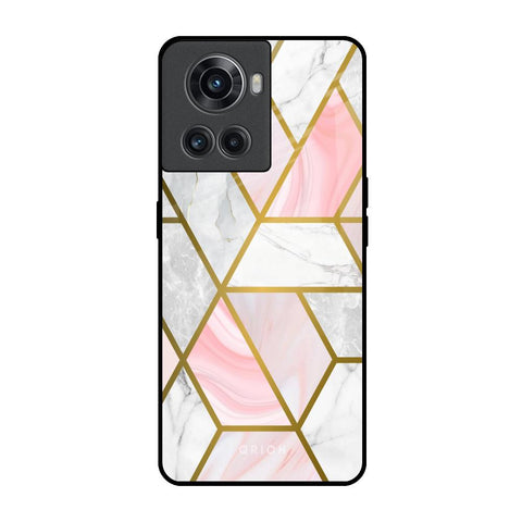 Geometrical Marble OnePlus 10R 5G Glass Back Cover Online