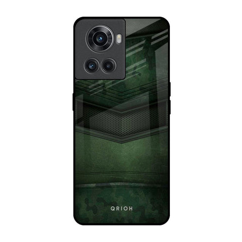 Green Leather OnePlus 10R 5G Glass Back Cover Online