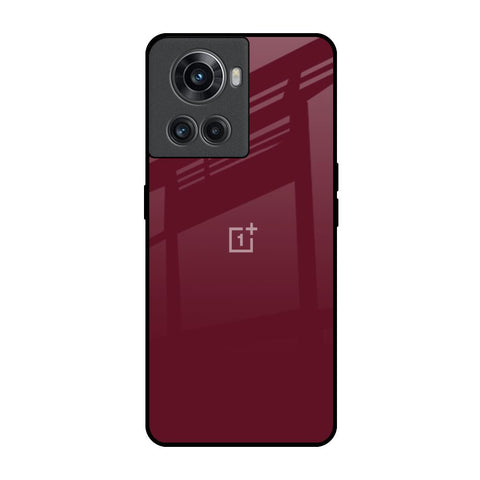 Classic Burgundy OnePlus 10R 5G Glass Back Cover Online