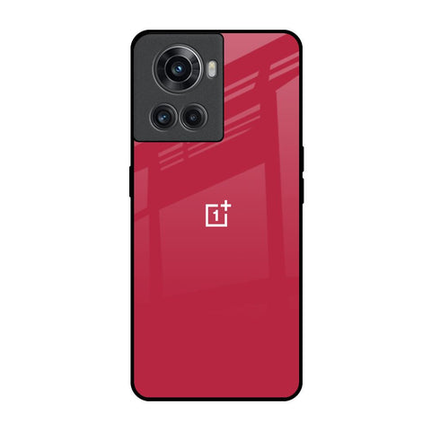 Solo Maroon OnePlus 10R 5G Glass Back Cover Online