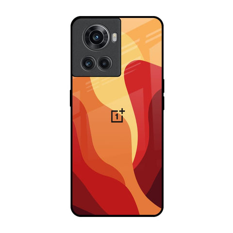 Magma Color Pattern OnePlus 10R 5G Glass Back Cover Online