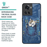 Kitty In Pocket Glass Case For OnePlus 10R 5G