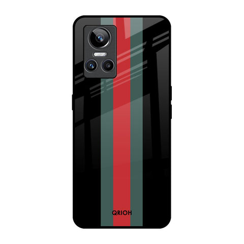 Vertical Stripes Realme GT Neo 3 Glass Back Cover Online