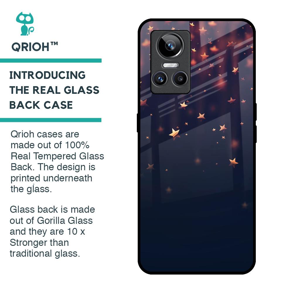 Falling Stars Glass Case For Realme GT Neo 3
