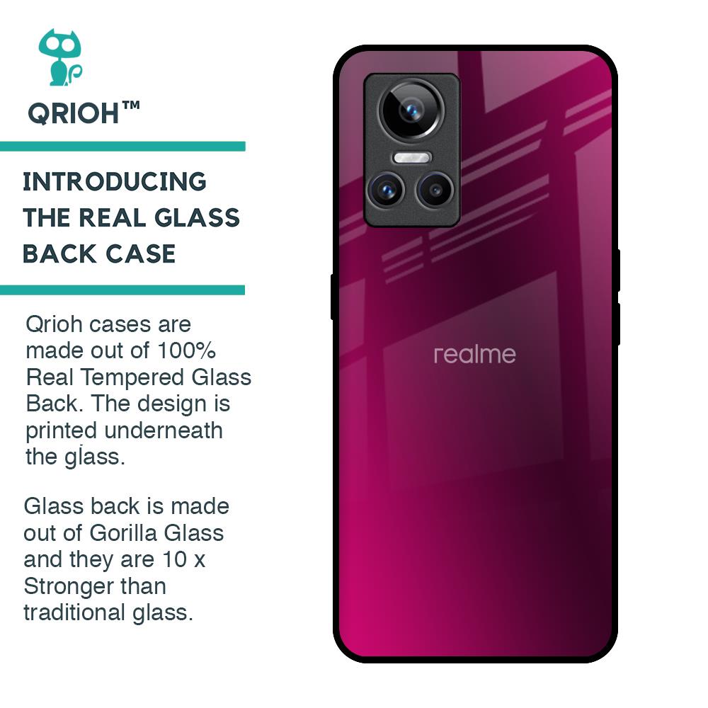Pink Burst Glass Case for Realme GT Neo 3