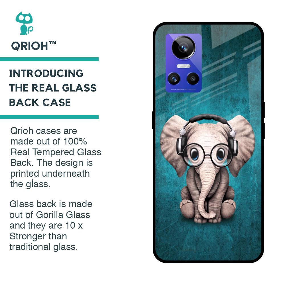 Adorable Baby Elephant Glass Case For Realme GT Neo3