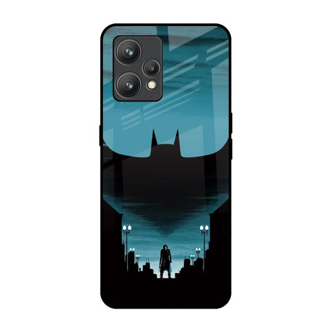 Cyan Bat Realme 9 Glass Back Cover Online