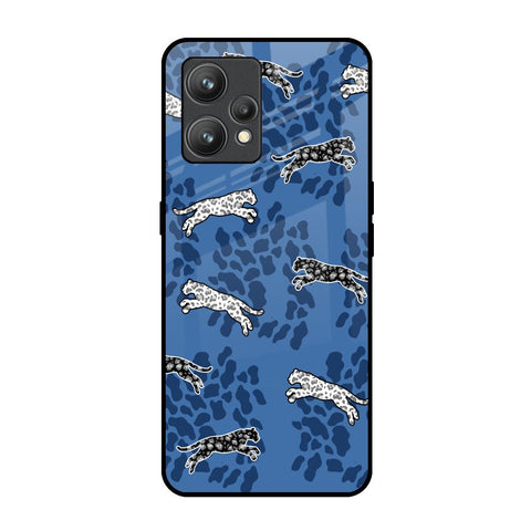 Blue Cheetah Realme 9 Glass Back Cover Online