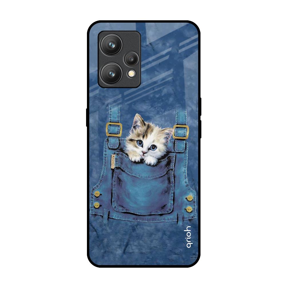 Kitty In Pocket Realme 9 Glass Back Cover Online