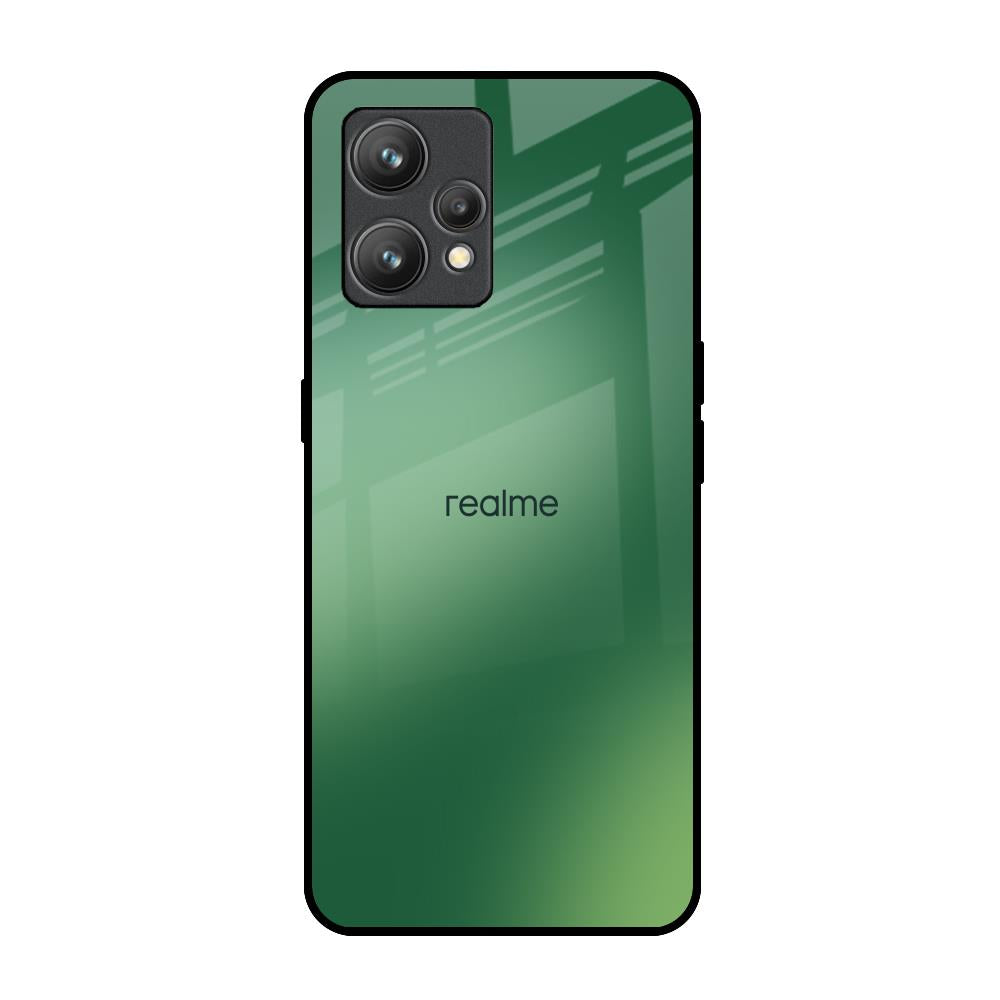 Green Grunge Texture Realme 9 Glass Back Cover Online