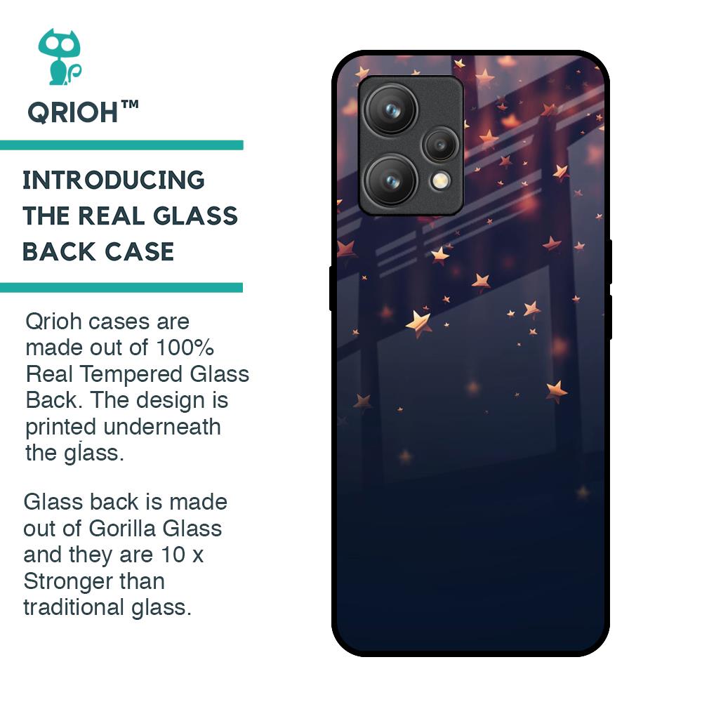 Falling Stars Glass Case For Realme 9
