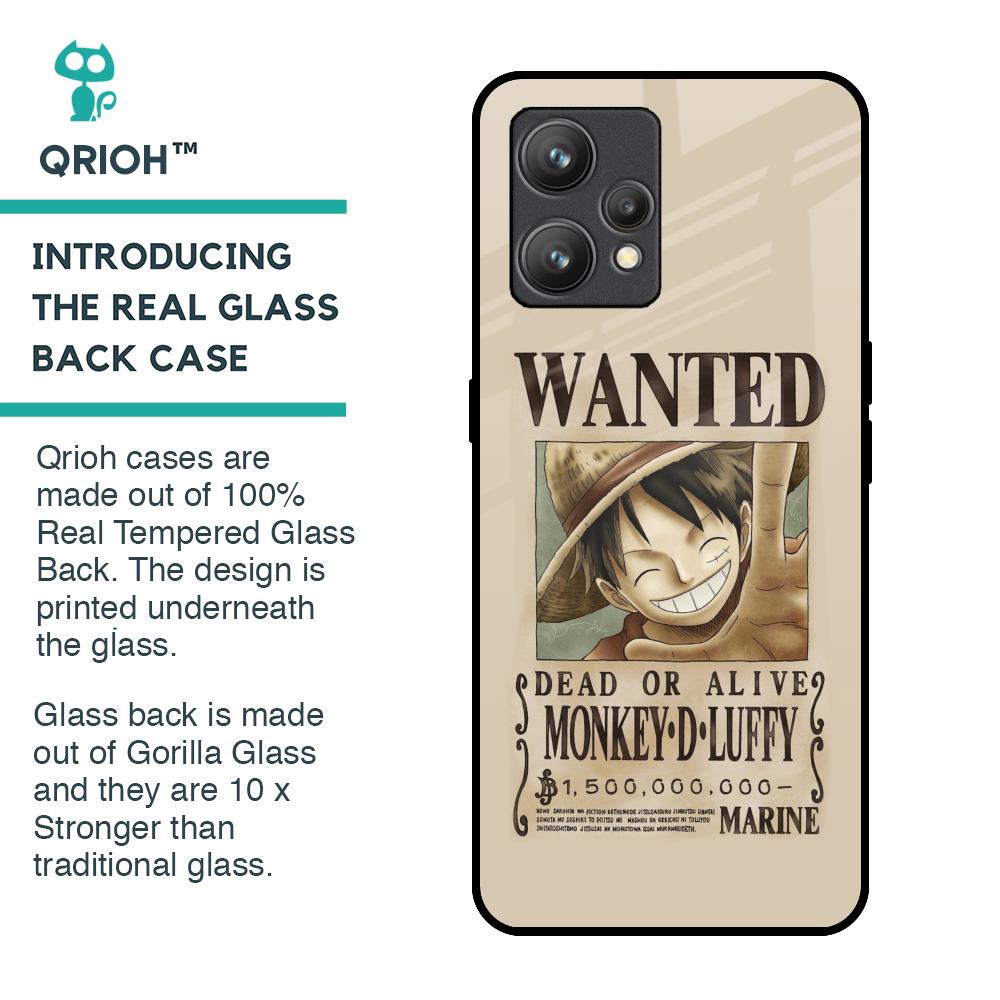 Luffy Wanted Glass Case for Realme 9