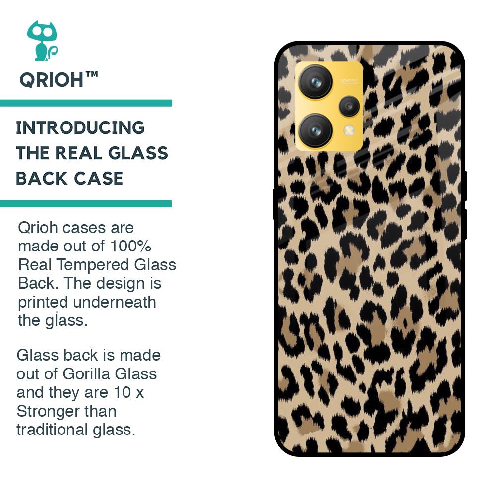 Leopard Seamless Glass Case For Realme 9