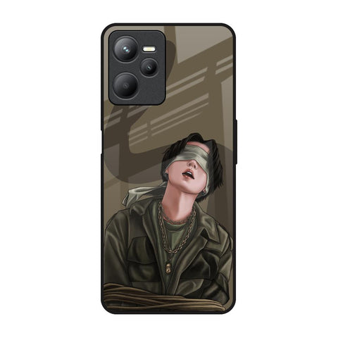 Blind Fold Realme C35 Glass Back Cover Online
