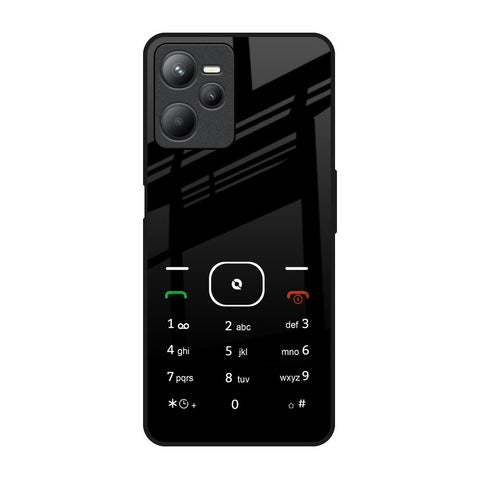 Classic Keypad Pattern Realme C35 Glass Back Cover Online