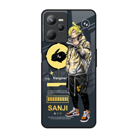 Cool Sanji Realme C35 Glass Back Cover Online