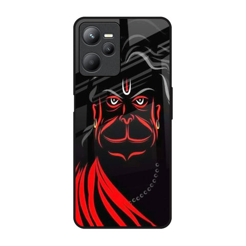 Lord Hanuman Realme C35 Glass Back Cover Online