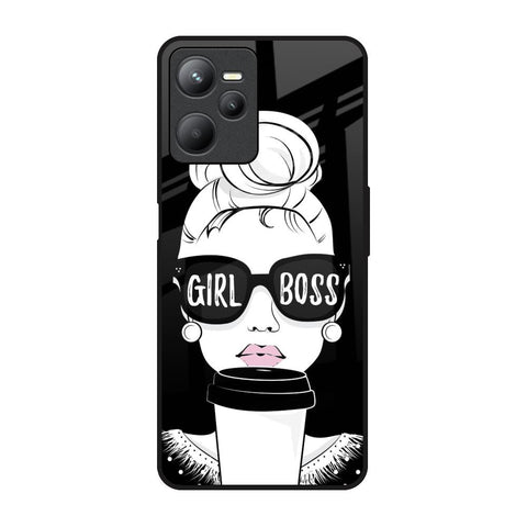 Girl Boss Realme C35 Glass Back Cover Online