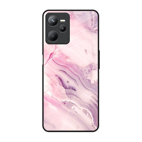 Diamond Pink Gradient Realme C35 Glass Back Cover Online