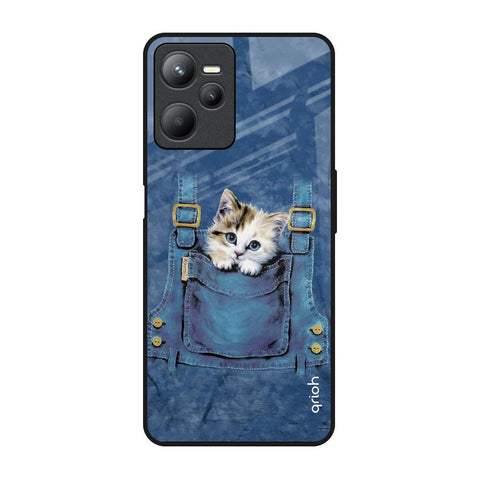 Kitty In Pocket Realme C35 Glass Back Cover Online