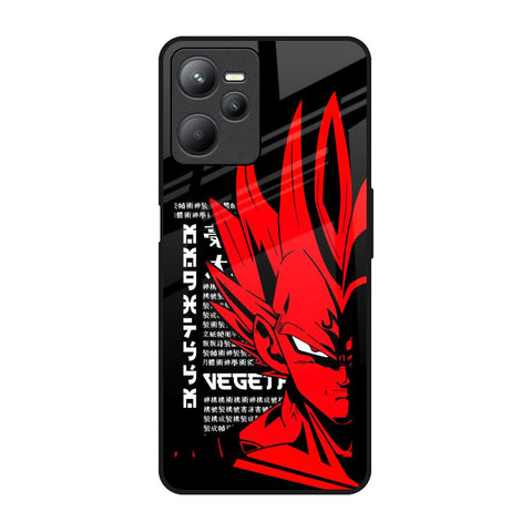 Red Vegeta Realme C35 Glass Back Cover Online