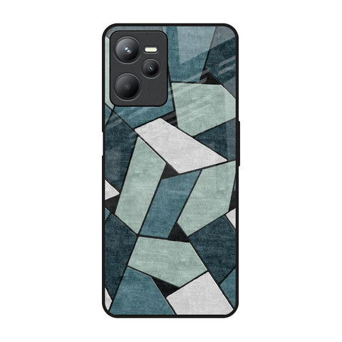 Abstact Tiles Realme C35 Glass Back Cover Online