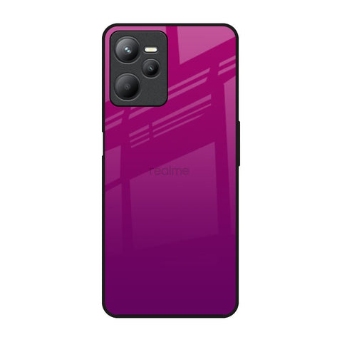 Magenta Gradient Realme C35 Glass Back Cover Online