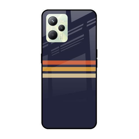 Tricolor Stripes Realme C35 Glass Cases & Covers Online