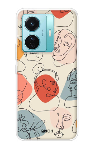 Abstract Faces Vivo T1 Pro 5G Back Cover