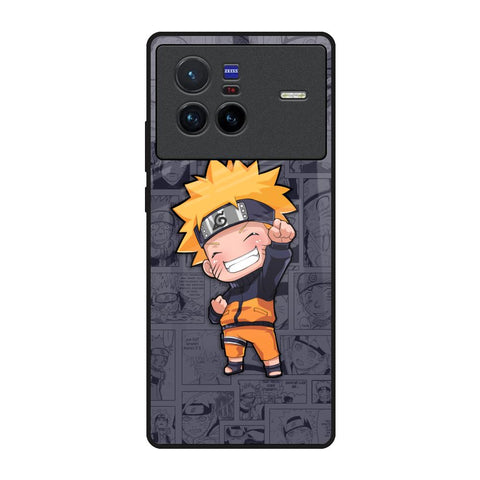 Orange Chubby Vivo X80 5G Glass Back Cover Online