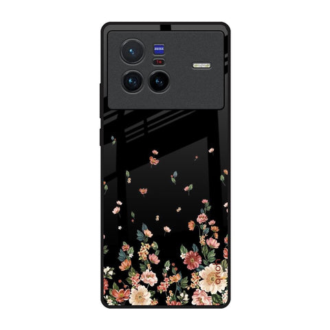 Floating Floral Print Vivo X80 5G Glass Back Cover Online