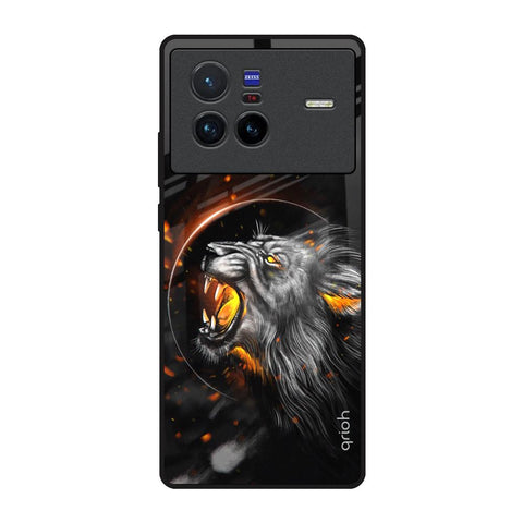 Aggressive Lion Vivo X80 5G Glass Back Cover Online