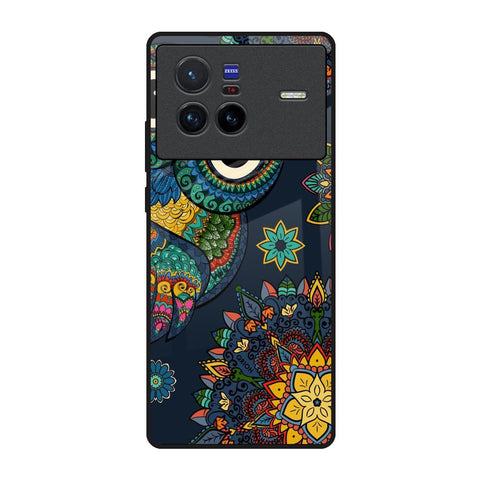 Owl Art Vivo X80 5G Glass Back Cover Online