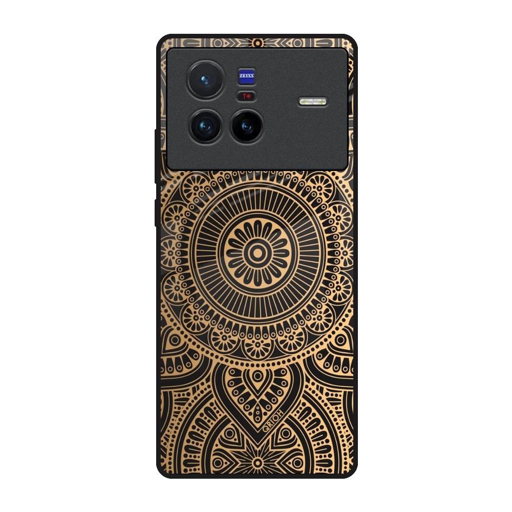 Luxury Mandala Vivo X80 5G Glass Back Cover Online