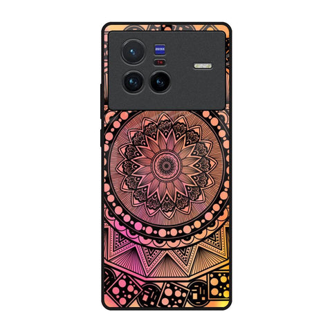 Floral Mandala Vivo X80 5G Glass Back Cover Online