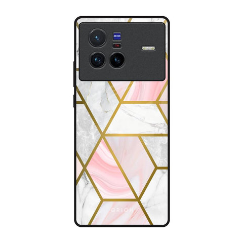 Geometrical Marble Vivo X80 5G Glass Back Cover Online
