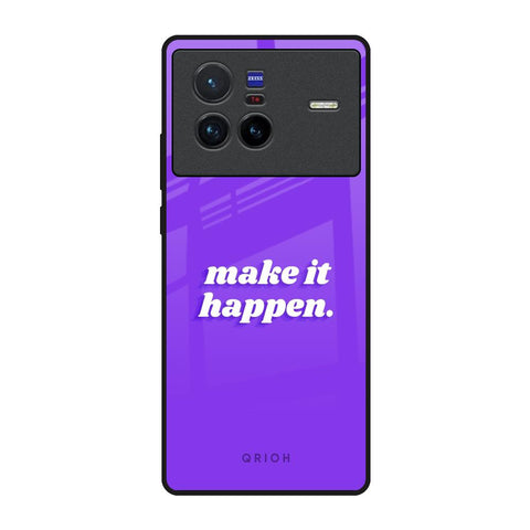 Make it Happen Vivo X80 5G Glass Back Cover Online