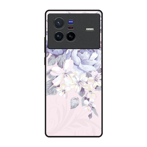 Elegant Floral Vivo X80 5G Glass Back Cover Online