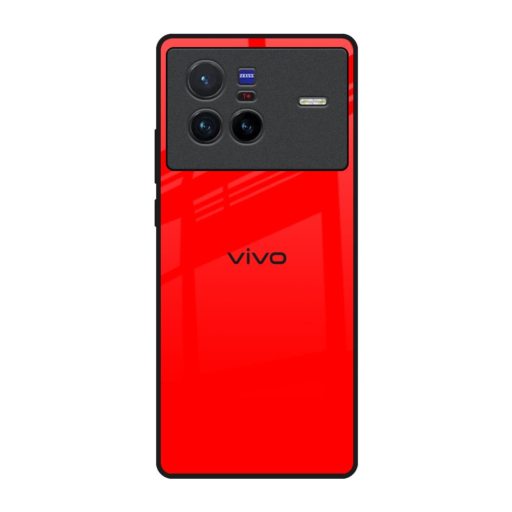 Blood Red Vivo X80 5G Glass Back Cover Online