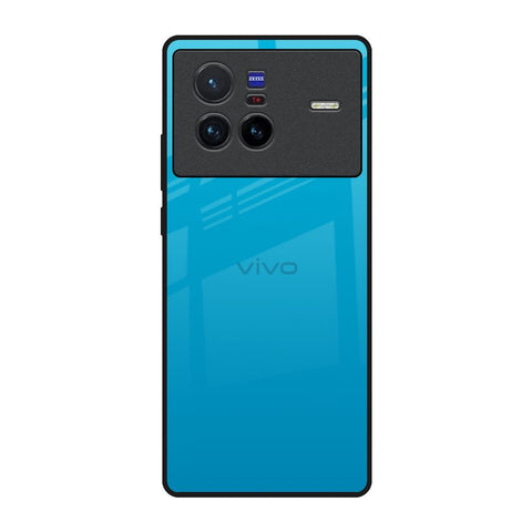Blue Aqua Vivo X80 5G Glass Back Cover Online