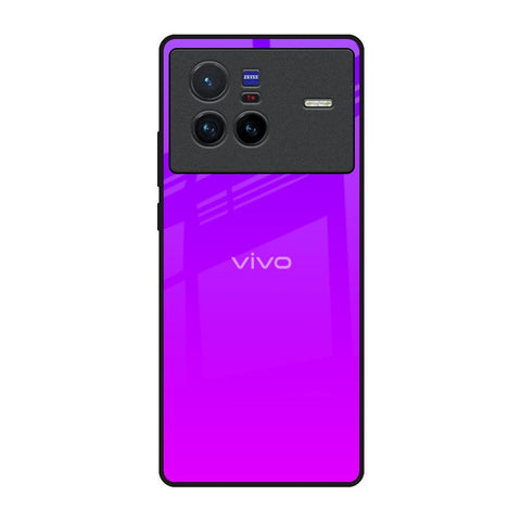 Purple Pink Vivo X80 5G Glass Back Cover Online
