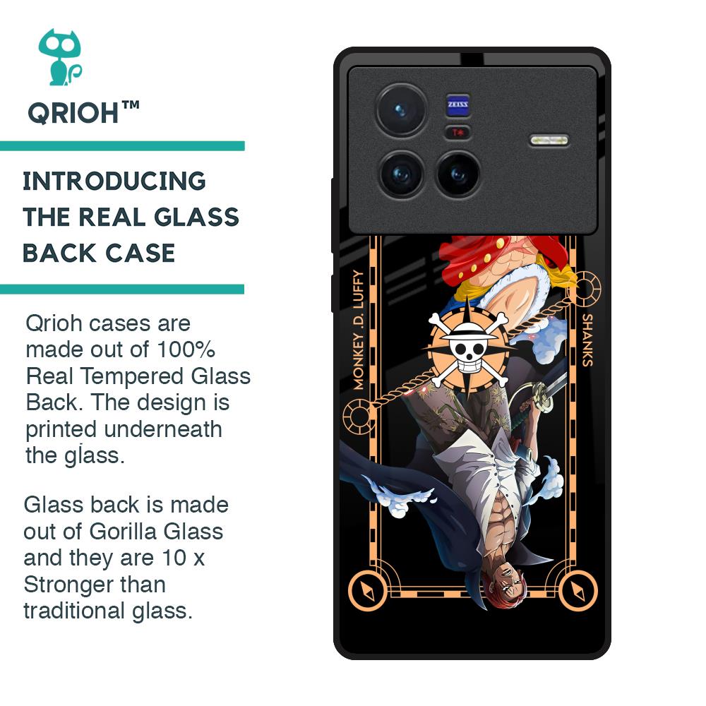 Shanks & Luffy Glass Case for Vivo X80 5G
