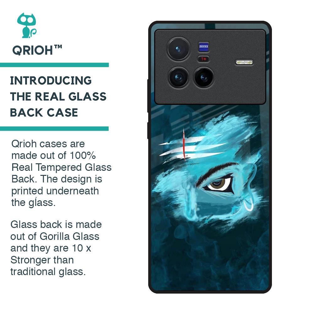 Power Of Trinetra Glass Case For Vivo X80 5G