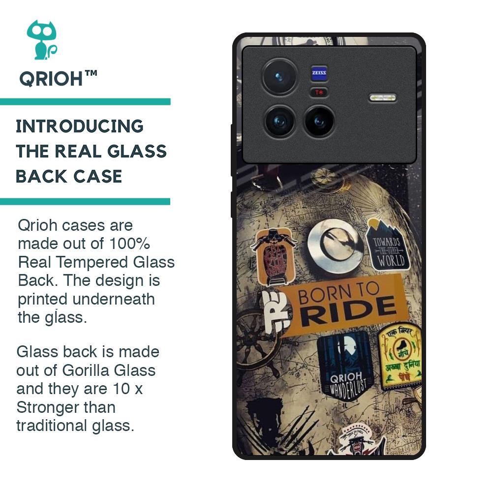 Ride Mode On Glass Case for Vivo X80 5G