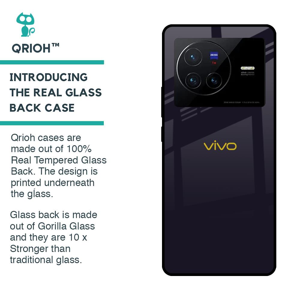 Deadlock Black Glass Case For Vivo X80 5G