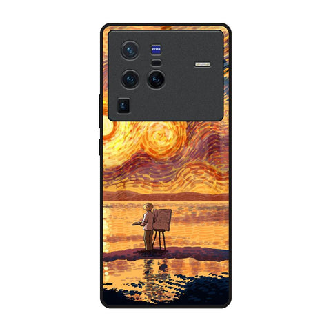 Sunset Vincent Vivo X80 Pro 5G Glass Back Cover Online