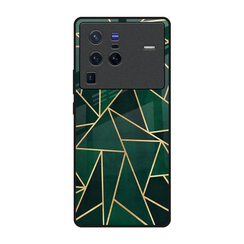 Abstract Green Vivo X80 Pro 5G Glass Back Cover Online