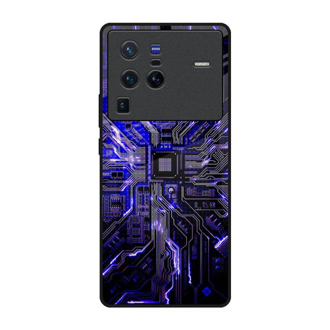 Techno Color Pattern Vivo X80 Pro 5G Glass Back Cover Online
