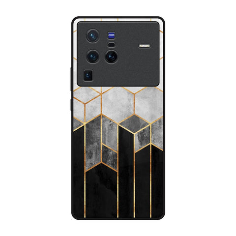 Tricolor Pattern Vivo X80 Pro 5G Glass Back Cover Online
